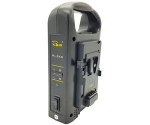Rolux Caricabatterie doppio RL-2KS per batteria V-Mount