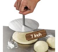 ROLUXENTIA Simple Tortilla Press Maker - Pressa per bistecca in acciaio inox da 17,8 cm, pressa per funghi, pressa multifunzione per impasti quesadilla, per fare farina, mais, tortillas senza glutine
