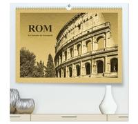Rom-Ein Kalender im Zeitungsstil (hochwertiger Premium Wandkalender 2026 DIN A2 quer), Kunstdruck in Hochglanz: Ein Spaziergang durch die historische Altstadt der italienischen Hauptstadt Rom