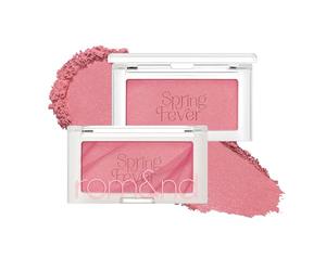 rom&nd Bettter THAN CHEEK S02 LYCHEE CHIPGlow Highlighter RougeGlossy Puder Blush - Blush discreto opaco per tutti i tipi di pelle, confezione da 1, 3,4 g
