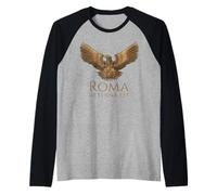 Roma Antica - Aquila Legionaria Steampunk - Roma Aeterna EST Maglia con Maniche Raglan
