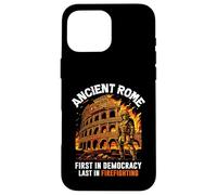 Roma Antica Prima in Democrazia Ultima in Antincendio Romano Custodia per iPhone 16 Pro Max