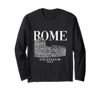 Roma Antico Colosseo Disegno A Mano Schizzo Roma Italia Maglia a Manica