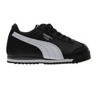Roma Basic Kids Sneaker (Toddler / Little Kid / Big Kid), Nero / Bianco / Puma Silver, 6 M US Toddler