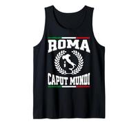 Roma Caput Mundi Vintage Bandiera Italiana Roma Italia Souvenir Canotta