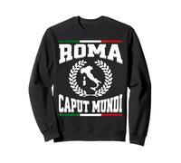 Roma Caput Mundi Vintage Bandiera Italiana Roma Italia Souvenir Felpa