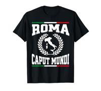 Roma Caput Mundi Vintage Bandiera Italiana Roma Italia Souvenir Maglietta