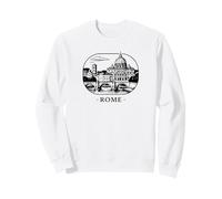 Roma - Città eterna Motivo Silhouette Felpa