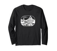 Roma - Città eterna Motivo Silhouette Maglia a Manica