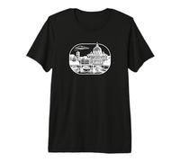 Roma - Città eterna Motivo Silhouette Maglietta Premium
