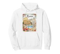 Roma Colosseo e monumenti Art Souvenir Felpa con Cappuccio