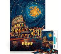 Roma Colosseo Italia Notte Arte Puzzle da 1000 pezzi per adolescenti Puzzle Gioco intelligente Gioco di gruppo Immagine Assemblaggio Decorazione murale (50x75cm)