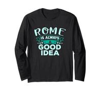 Roma è Sempre Una buona Idea Divertente Viaggio in Città Maglia a Manica