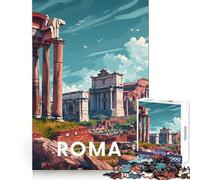 Roma, Foro Romano, Puzzle da 1000 pezzi per ragazzi, gioco di puzzle, divertimento, tagli netti, arte da collezione (38x26cm)
