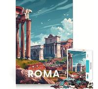 Roma, Foro Romano, Puzzle da 1000 pezzi per ragazzi, gioco di puzzle, divertimento, tagli netti, arte da collezione (38x26cm)