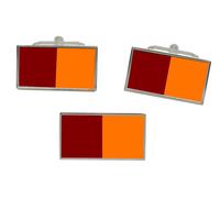 Roma (Italia) Bandiera Gemelli E Fermacravatta Set