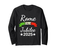 Roma Italia Bandiera Italia Souvenir Roma 2025 Pellegrinaggio Giubilare Maglia a Manica