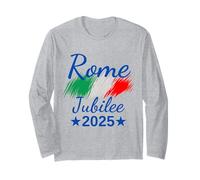 Roma Italia Bandiera Italia Souvenir Roma 2025 Pellegrini Giubilari Maglia a Manica