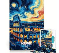 Roma, Italia, Colosseo di notte, puzzle da 1000 pezzi per adolescenti, giocattolo intellettuale, rilassante, taglio di qualità, regalo per le vacanze (50x75cm)