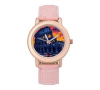 Roma Italia Luoghi di riferimento Donna Custom Watch Fashion Soft Strap Orologi da polso Regali per Compleanni San Valentino, Stile:, regular, MHXYZHW