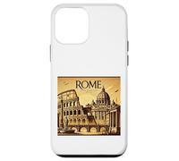 Roma Italia - Poster vintage da viaggio stile Custodia per iPhone 12 mini