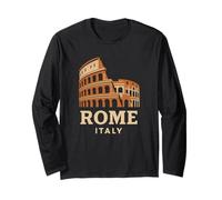 Roma Italia Viaggi Arte Colosseo Landmark Souvenir Art Design Maglia a Manica