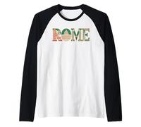 Roma Italia Viaggi Souvenir Colosseo Monumenti storici Maglia con Maniche Raglan