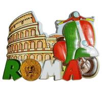 Roma Italia Viaggio Souvenir 3D Magnete Frigorifero Attrazioni Città Frigorifero Magneti Decorativi Tridimensionale Casa Cucina Decorazione