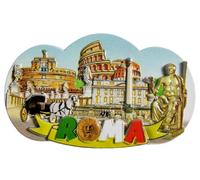 Roma Italia Viaggio Souvenir 3D Magneti Frigorifero Attrazioni Città Frigorifero Magnete Decorativo Tridimensionale Casa Cucina Decorazione