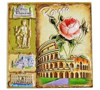 Roma Italia Viaggio Souvenir 3D Magneti Frigorifero Attrazioni Città Frigorifero Magneti Decorativi Tridimensionale Casa Cucina Decorazione