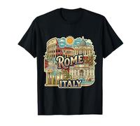 Roma Italia Viaggio Souvenir Città Regalo Maglietta