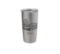 Roma Italia Viaggio Souvenir Script scritto a mano Bicchiere termico in acciaio inox doppia parete