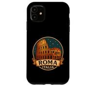 Roma Italia Vintage Colosseo Italia Viaggio Souvenir Design Custodia per iPhone 11