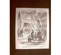 Roma nel 1866 La friggitoria per il giorno di San Giuseppe Lazio