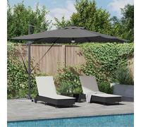 Roma Parasol - Tenda da sole da giardino, 286 x 285 x 270 cm, per terrazza, balcone, giardino, uso versatile