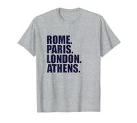 Roma Parigi Londra Atene - Fun Cities Travel Maglietta