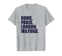 Roma Parigi Londra Milford - Fun Cities Travel Maglietta