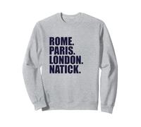 Roma Parigi Londra Natick - Fun Cities Travel Felpa