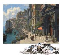 Roma Puzzle in Legno 500 Pezzi Per Adulti Jigsaw Puzzle Decorazione Interna Unica Per Gioco Familiare Regalo Per Amore E Amico Gioco Education Stress Relief 500pcs (52x38cm)