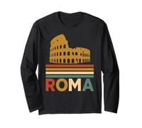 Roma Roma Italia Italiano retrò Colosseo Architettura Viaggi Maglia a Manica