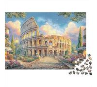 Roma Rompicapo 1000 Pz Colosseo Romano Non Sbiadisce Per Bambini Educativi Pezzi Non Si Confondono Dimensione Ideale 70x50cm/1000pcs