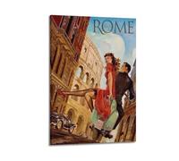 Roma Scooter Wall Art, stampa elegante, poster da viaggio, immagine su tela chic, elegante decorazione per soggiorno, poster decorativo da parete su tela e stampa artistica moderna per la camera da
