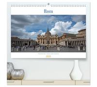 Roma - Storia, lucentezza e strade (calendario da parete 2026 di alta qualità, DIN A2 orizzontale), stampa artistica lucida