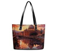 Roma Sunset Borsa a tracolla in pelle da donna morbida borsa a tracolla media spaziosa borsa alla moda tote top handle Satchel