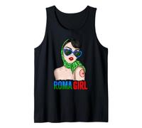 Roma Traveller Girl - Romani Flag Proud Womens Canotta