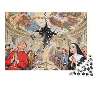 Roma Vaticano Cappella Sistina Puzzle in Legno Impermeabile DIY Puzzles Da 1000 Pezzi Regali Per Adulti Sfidanti E Rompicapo Giochi Educativi