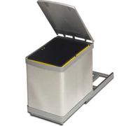 ROMAGNA PLASTIC Pattumiera Sottolavello Estraibile 16Lt Plastica e Inox 280