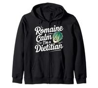 Romaine Calm I'm A Dietitian Dieta nutrizionale Sana - Felpa con Cappuccio