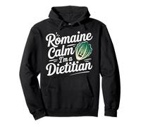 Romaine Calm I'm A Dietitian Dieta nutrizionale Sana - Felpa con Cappuccio