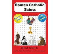 Roman Catholic Saints Word Search: Word Searches with Easy to Read Print about Roman Catholic Saints, Catholics, Saints and More | 6x9 inches, 156 ... Gifts for Vacations, Holidays and Free Times